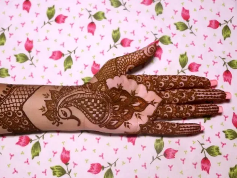 Peacock Mehndi Designs in Bikaner